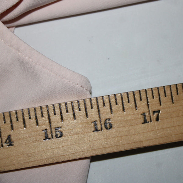 Nanette Lepore Sz 2 Light Pink Ruffle Bodice Cold Shoulder Poly Spandex Dress