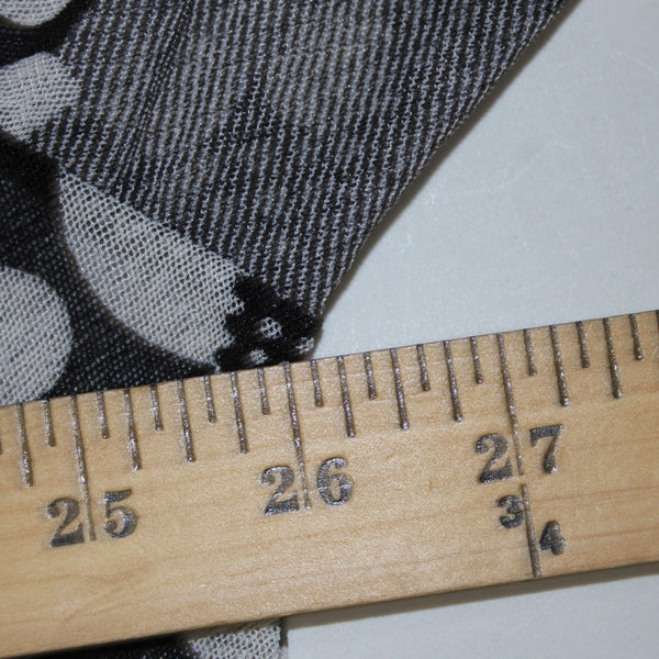 Mirror Image Wrap NEW $60 Sz 3x Black White Polka Dots Sheer Poly Spandex Wrap