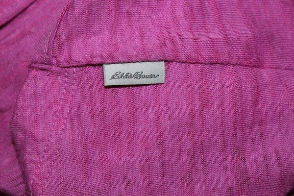 Eddie Bauer NEW $50 Sz XS Pink Magenta Poly Cotton Blend Cross Wrap Boho Top