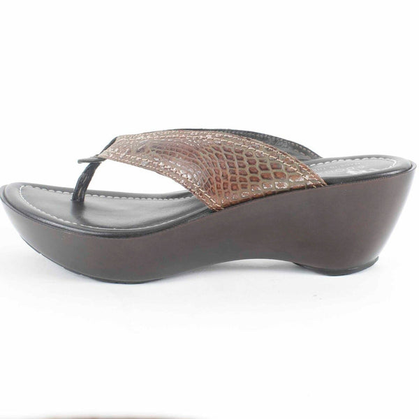 Donald J Pliner NEW $235 Sz 6.5M Brown Metallic Gator Leather 2.5" Sandal