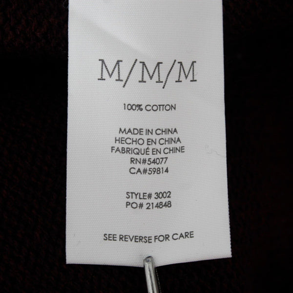 CAbi Sz M Burgundy Gray Fringe Detail 1 Neck Button Wrap Around Cotton Wrap