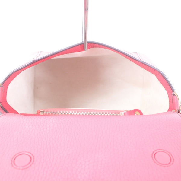 Strathberry Purse 10 x 8 x 5 Raspberry Pink Gold Hardware Leather Purse
