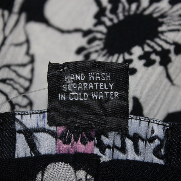 Lotus Dress NEW Sz 2X Black White Floral Unlined Sleeveless 100% Rayon Dress