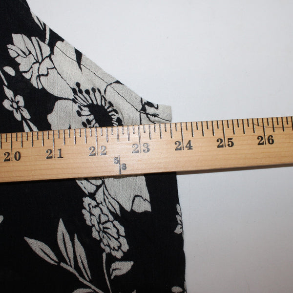 Lotus Dress NEW Sz 2X Black White Floral Unlined Sleeveless 100% Rayon Dress