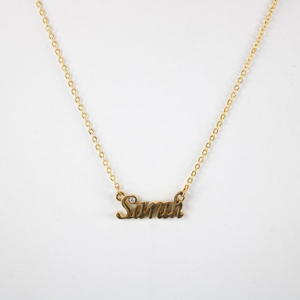 SARAH NEW Goldtone Rhinestone Accent 14.5" w 4.5" Multi Ring Ext Necklace