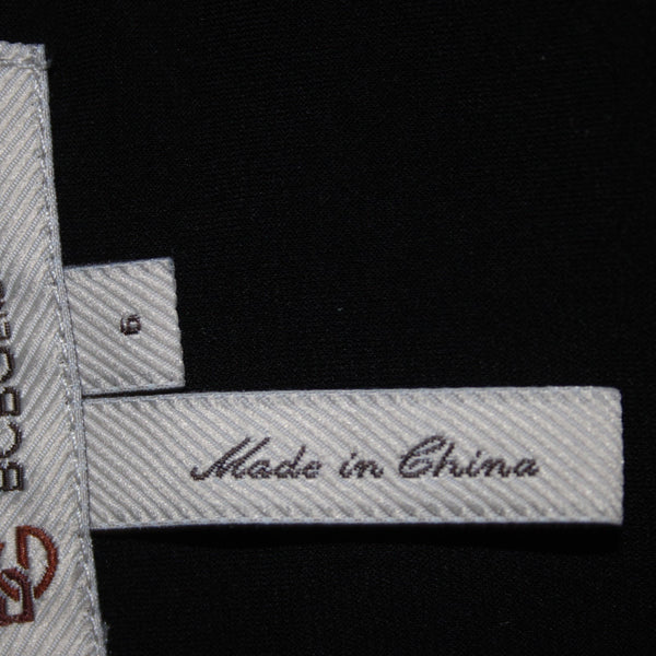 BCBGeneration Dress Sz 6 Black Halter Knee Length Polyester Spandex Dress