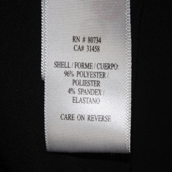 BCBGeneration Dress Sz 6 Black Halter Knee Length Polyester Spandex Dress