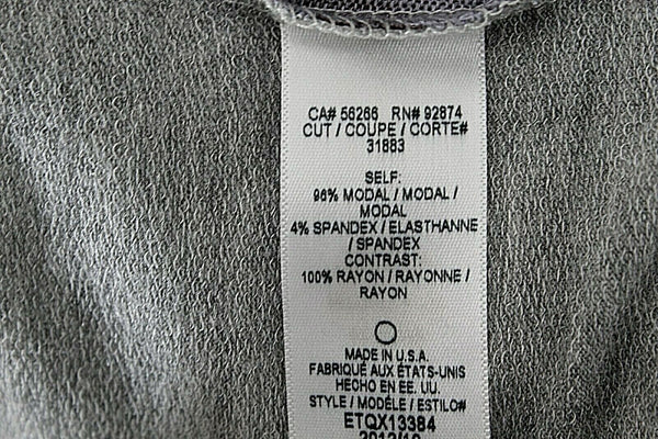 Ella Moss Felix NEW $117 Sz XS Gray Lavender Brown Animal Modal Blend Top