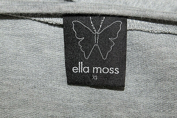 Ella Moss Felix NEW $117 Sz XS Gray Lavender Brown Animal Modal Blend Top