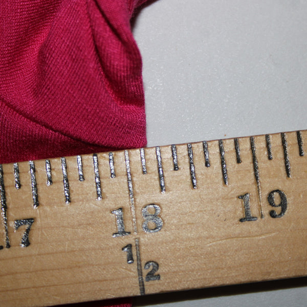 JM Collection NEW $35 Tees Sz XS Berry Haze Pink Asymmetrical Rayon Spandex Top