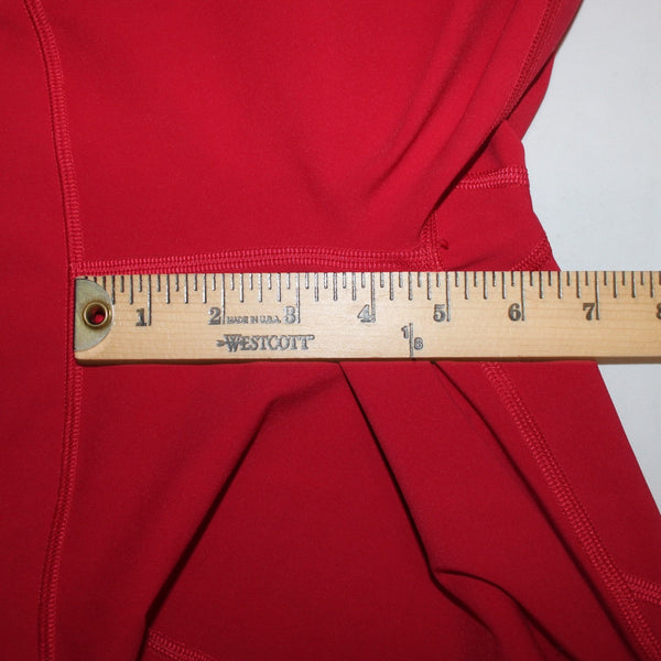 Lululemon AW Capri Pant Sz 6 x 22 Red Pull On Mid Calf No Fabric Label AW Capri