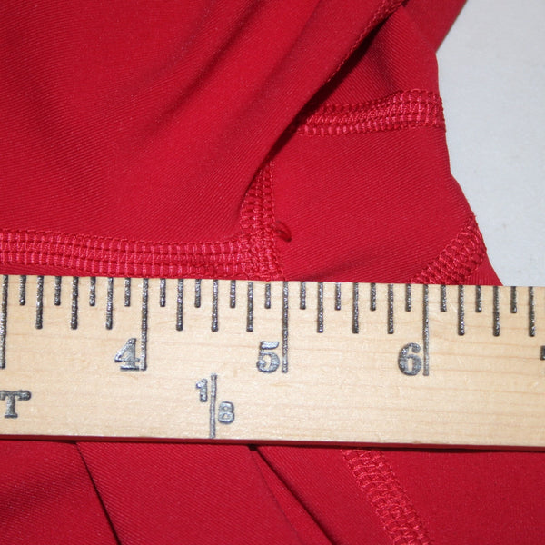 Lululemon AW Capri Pant Sz 6 x 22 Red Pull On Mid Calf No Fabric Label AW Capri