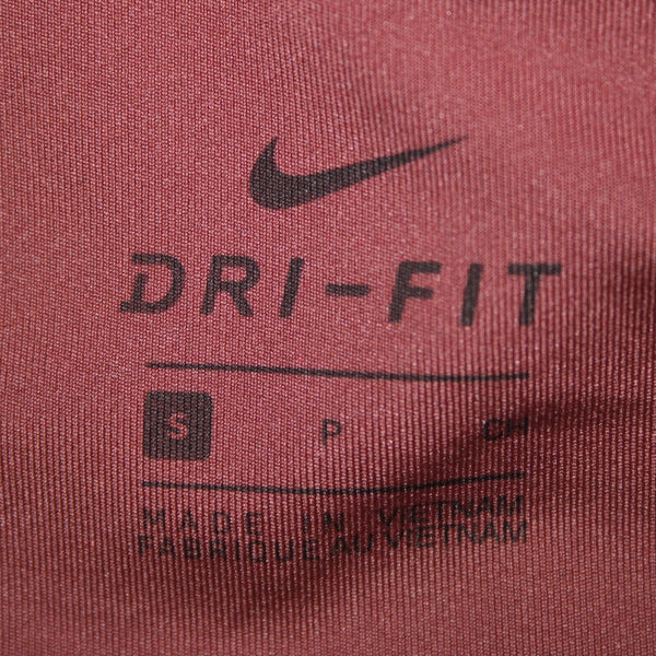 Nike NEW $85 Sz S x 25 Pink Gold Metallic Pull On Mid Rise Poly Spandex AW Pant