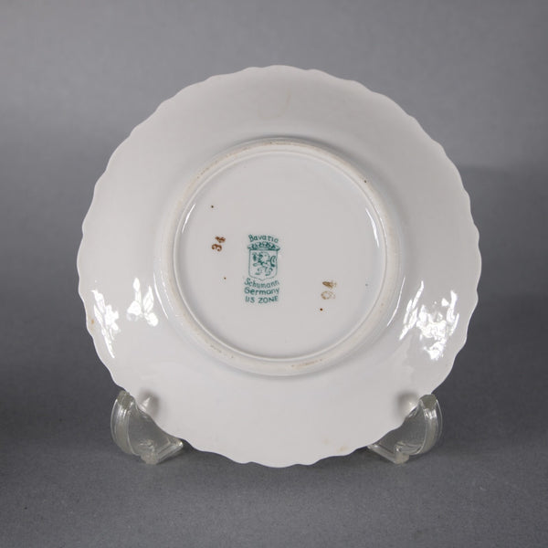 Flint Ridge Porcelain Teacup With Saucer White Yellow Multi Teacup With Saucer