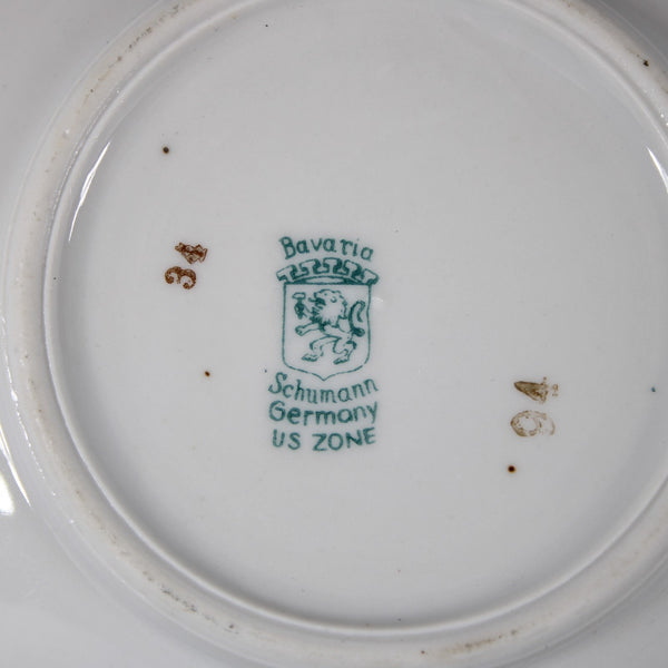 Flint Ridge Porcelain Teacup With Saucer White Yellow Multi Teacup With Saucer