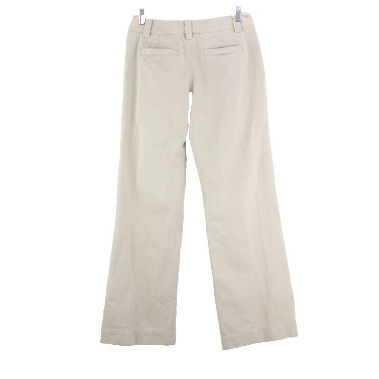 Old Navy 4 x 30 Khaki 100% Cotton Slash Pocket Just Below Waist Full Leg Pant
