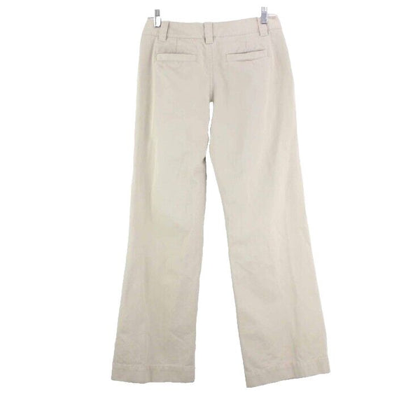 Old Navy 4 x 30 Khaki 100% Cotton Slash Pocket Just Below Waist Full Leg Pant