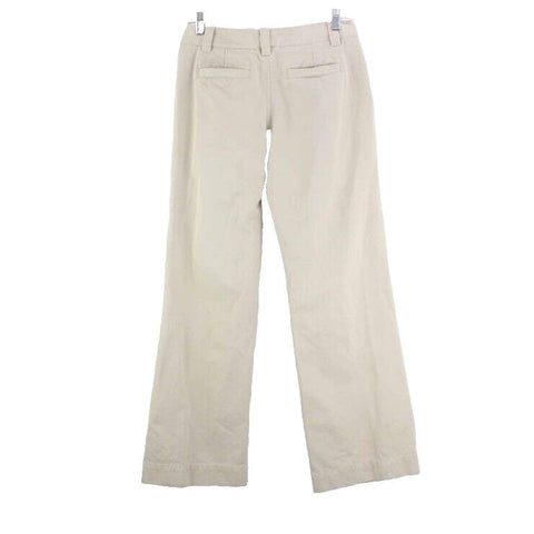 Old Navy 4 x 30 Khaki 100% Cotton Slash Pocket Just Below Waist Full Leg Pant