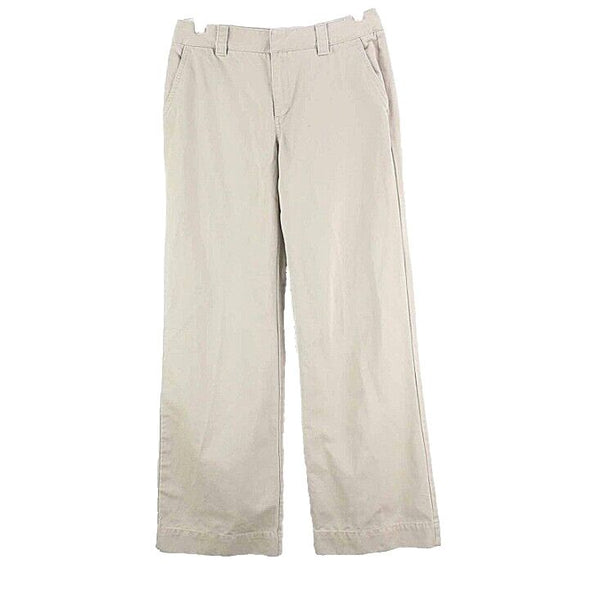 Old Navy 4 x 30 Khaki 100% Cotton Slash Pocket Just Below Waist Full Leg Pant
