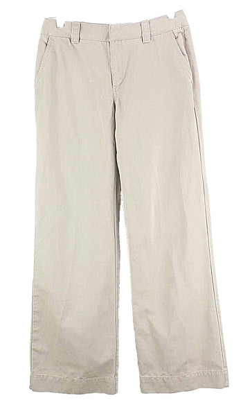 Old Navy 4 x 30 Khaki 100% Cotton Slash Pocket Just Below Waist Full Leg Pant