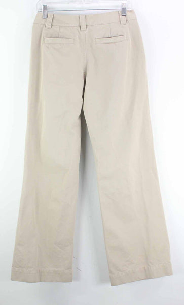 Old Navy 4 x 30 Khaki 100% Cotton Slash Pocket Just Below Waist Full Leg Pant