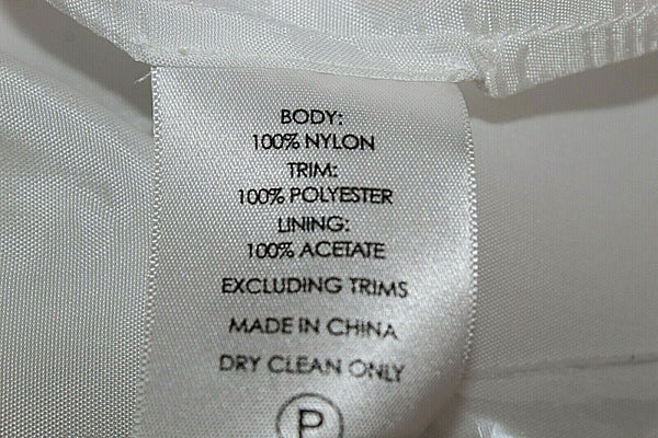 Tracy Reese Sz 2 White Lace Overlay Slip Nylon Blend Fit n Flare Dress
