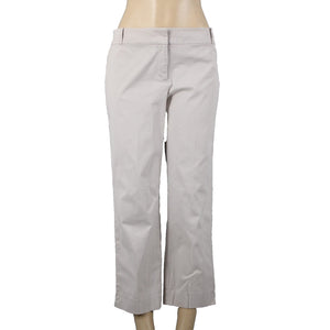 Talbots Signature Sz 8 x 24 Beige Tan Straight Cotton Spandex Capri Pant