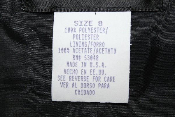 Morgan Nites NEW Sz 8 Black Lined Tiered Ruffled 100% Poly Acetate Dress
