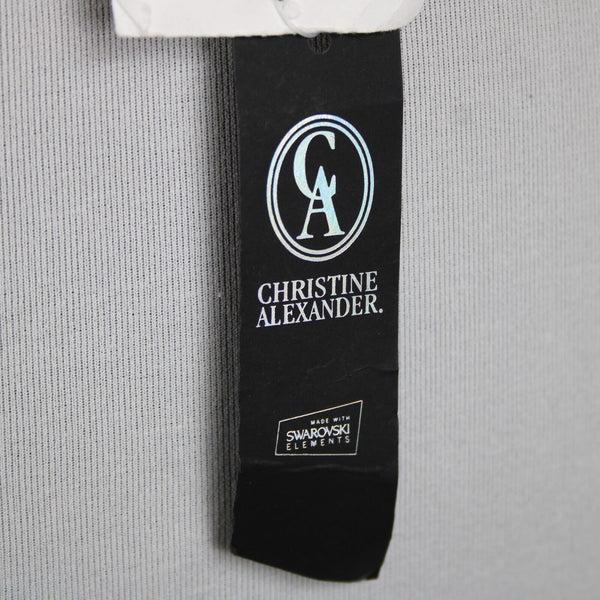 Christine Alexander NEW $125 Sz L Gold Crystal Topaz Hinge Buckle 40" Belt