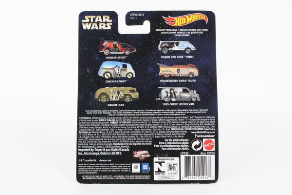 Hot Wheels Star Wars Real Riders Darth Vader Metal Spoiler Sport Van