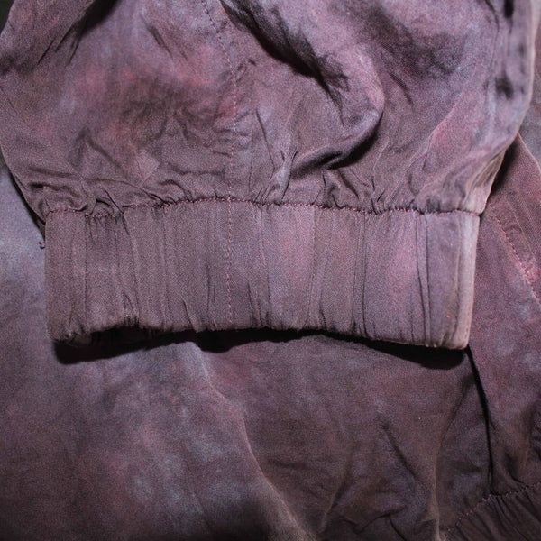 Cloth & Stone Sz M x 27  Purple Blue Tie Dye 100% Tencel Lyocell Crop Cargo Pant