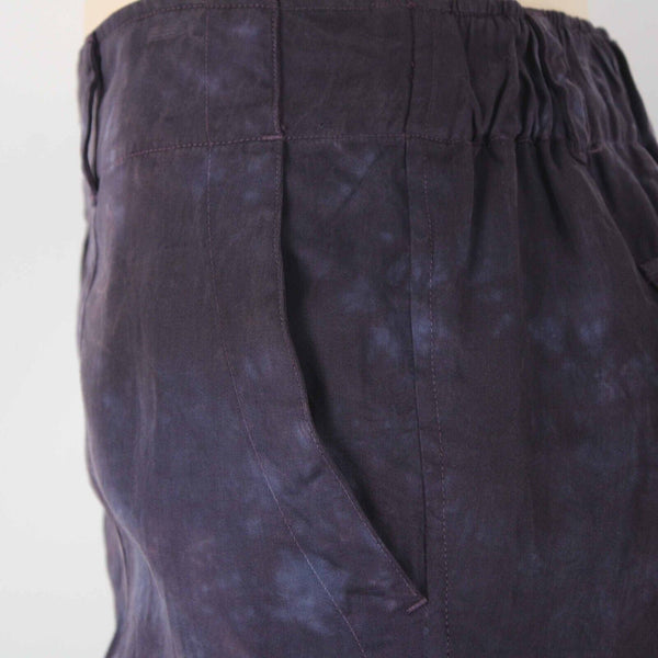 Cloth & Stone Sz M x 27  Purple Blue Tie Dye 100% Tencel Lyocell Crop Cargo Pant