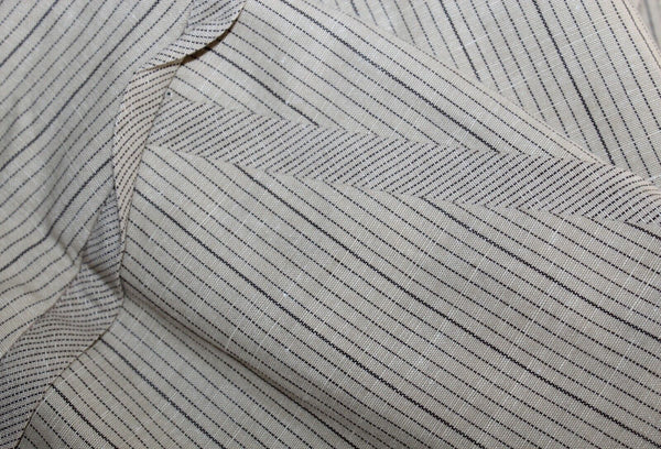 A Line NEW Sz 12 x 32 Tan Brown Pinstripe Linen Cotton Blend Pant