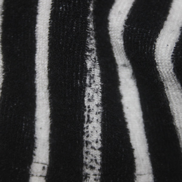 Marimekko Dress Sz S Black White Striped Unlined Cotton Polyester Shift Dress