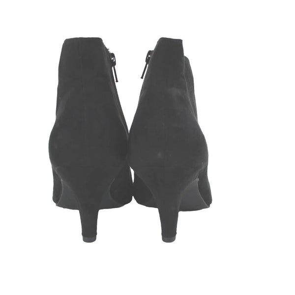 Rialto Maxine Sz 11 M Black Fabric Upper Witchy Witch 3" Ankle Booties