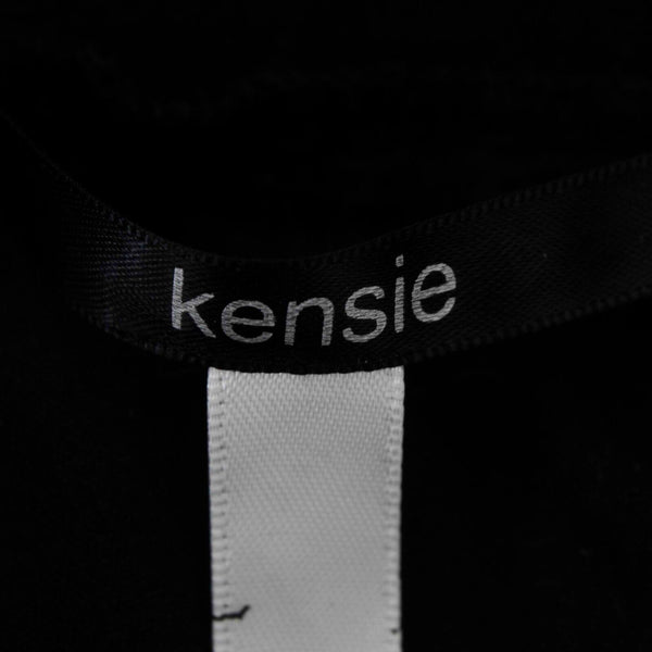 Kensie Sz M Black Lace Overlay Shorter Liner Elastic Waist All Polyester Skirt