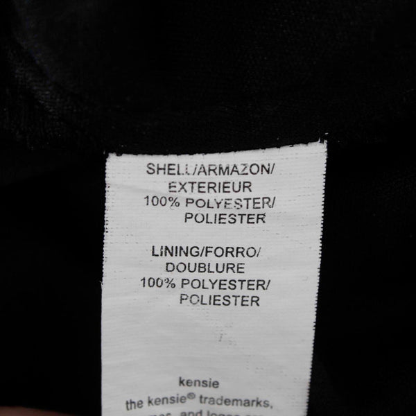 Kensie Sz M Black Lace Overlay Shorter Liner Elastic Waist All Polyester Skirt