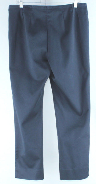 Charter Club Pant Shop Sz 8 Navy Cotton Poly Blend Unlined Trouser Pant