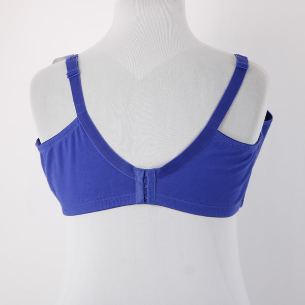 Serenada Bra NEW $24 Sz 50D Royal Blue Unpadded Wired Cotton Spandex Bra