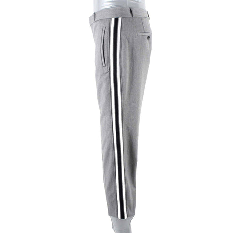 Banana Republic Sz 6 x 27 Gray Multi Side Stripe Avery Polyester Blend Pant