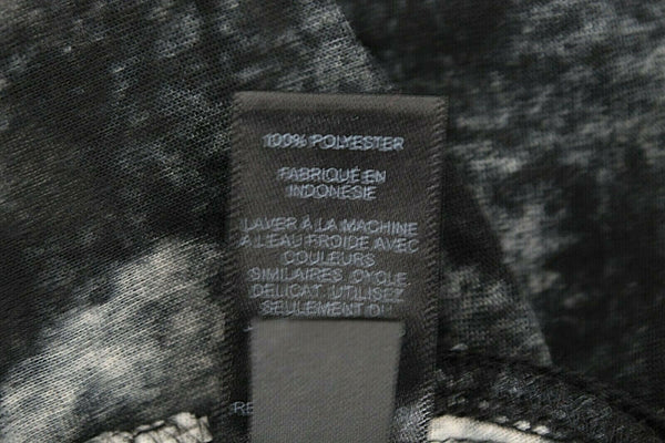 Express Sz XS Black Gray Ivory Hi Extra Long Lo Side Split 100% Poly Top