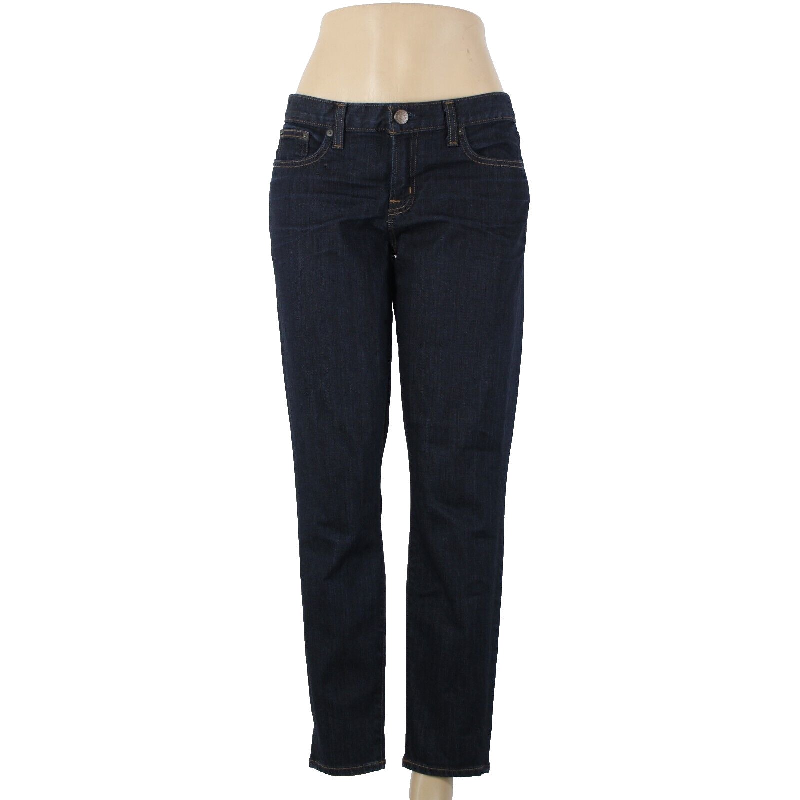 J Crew NEW Toothpick Sz 32 x 28.5 Drk Blue Denim Ankle Cotton Spandex Jeans