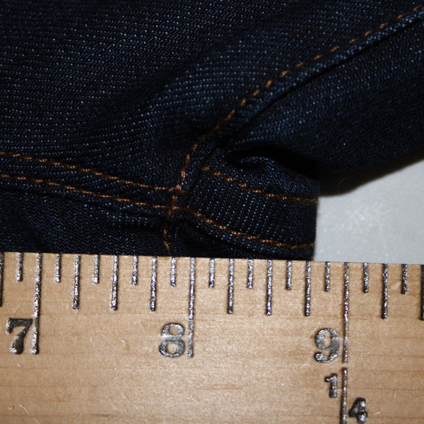 J Crew NEW Toothpick Sz 32 x 28.5 Drk Blue Denim Ankle Cotton Spandex Jeans