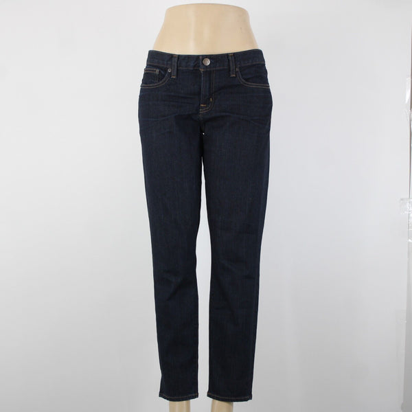 J Crew NEW Toothpick Sz 32 x 28.5 Drk Blue Denim Ankle Cotton Spandex Jeans