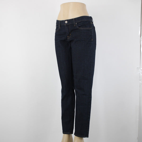 J Crew NEW Toothpick Sz 32 x 28.5 Drk Blue Denim Ankle Cotton Spandex Jeans