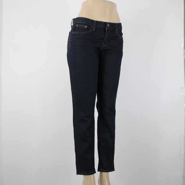 J Crew NEW Toothpick Sz 32 x 28.5 Drk Blue Denim Ankle Cotton Spandex Jeans