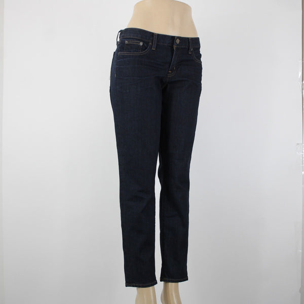 J Crew NEW Toothpick Sz 32 x 28.5 Drk Blue Denim Ankle Cotton Spandex Jeans