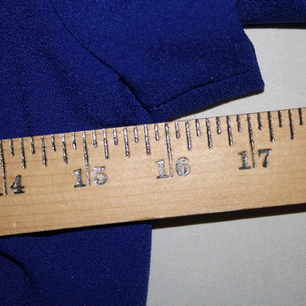 Harper Rose Sz 2 Royal Blue V Neck Bodycon Lined Polyester Spandex Dress