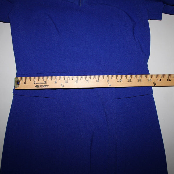 Harper Rose Sz 2 Royal Blue V Neck Bodycon Lined Polyester Spandex Dress