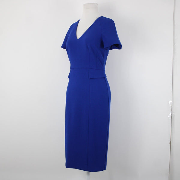 Harper Rose Sz 2 Royal Blue V Neck Bodycon Lined Polyester Spandex Dress
